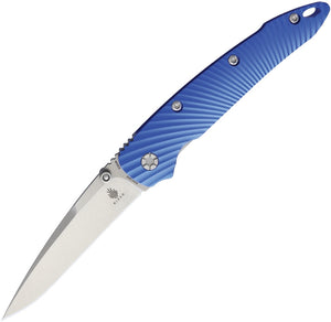 Kizer Folding Knife Blue - Sliver Aluminum