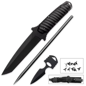 Black Legion Knife Push Dagger, Spikes and Caltrops