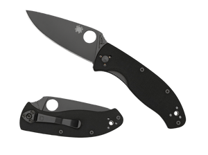 Spyderco Tenacious G-10 Black Blade Knife