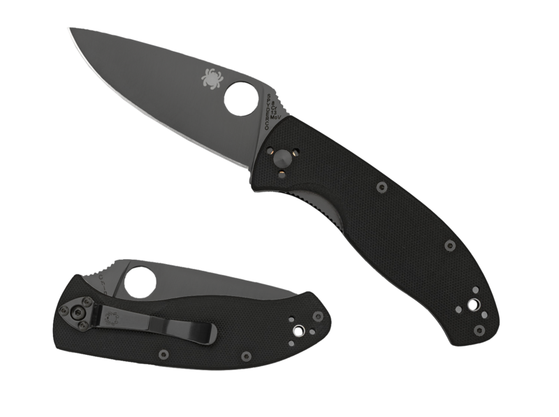 Spyderco Tenacious G-10 Black Blade Knife