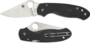 Spyderco Para 3 Plain Folding Pocket Knife