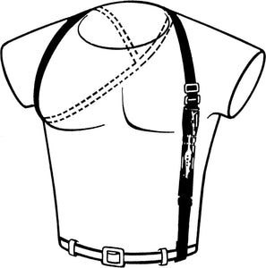 Concealed dagger harness and sheath