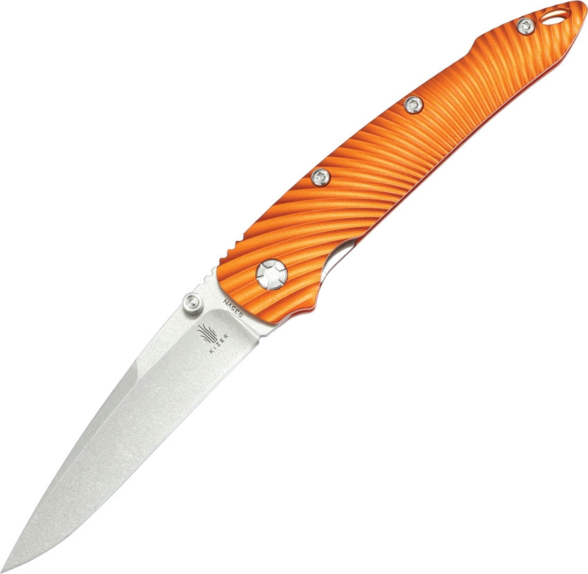 Kizer Linerlock Pocket Knife Orange