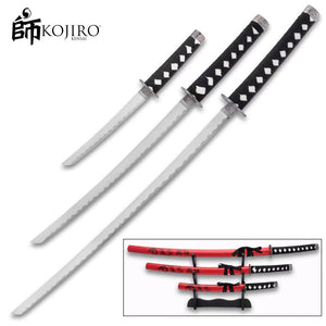 Kojiro Red Ouroboros Three Piece Sword Set