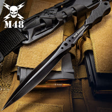 Load image into Gallery viewer, M48 Stinger Urban Dagger Black With Harness Sheath