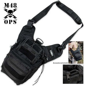 M48 OPS Sling Bag - BLK – Survival-Belt Disaster and Emergency Equipment  and Knife Shop