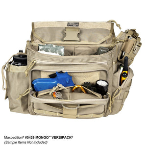 Maxpedition Mongo Versipack over the shoulder go-bag