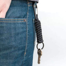 Load image into Gallery viewer, Paracord Emergency Keyring