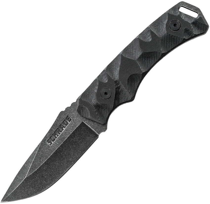 Schrade Full Tang Drop Point Fixed Blade Knife with G-10 Handle.