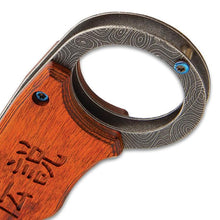 Load image into Gallery viewer, Shinwa Bloodwood Koudai Cleaver with Open Ring Pommel