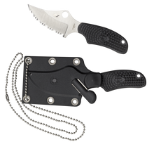 Load image into Gallery viewer, ARK FRN Black H1 Spyderco Neck Knife