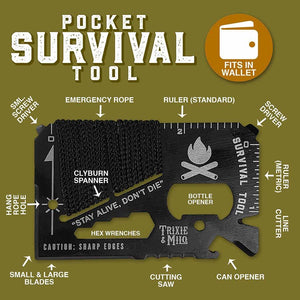 Wallet sized Survival tool