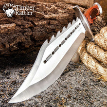 Load image into Gallery viewer, Timber Rattler Sinful Spiked Bowie Knife